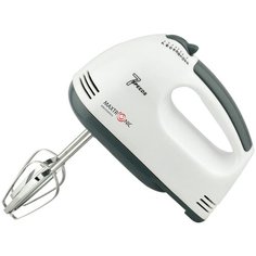 Миксер электрический Maxtronic 180Вт, 7 скоростей, бело-серый