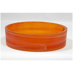 Кашпо чаша NinaGlass 83-077 d260 оранжевый, стекло