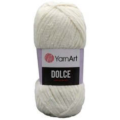 Пряжа YarnArt Dolce 100г. 120м (100% микрополиэстер) (745 молочный) 2шт