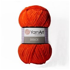 Пряжа YarnArt Dolce 100г. 120м (100% микрополиэстер) (748 Красный) 2шт