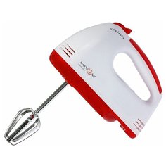 Миксер электрический Maxtronic 180Вт, 7 скоростей, бело-серый