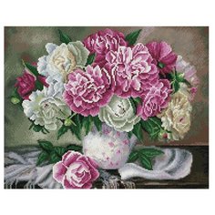 Алмазная мозаика Paintboy GF 2843 Пышные пионы 50*40