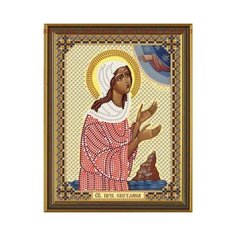 Набор для вышивания "Нова Слобода" С №01 6168 Св. Прп. Светлана (Фотина) 13х17см Nova Sloboda
