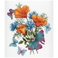 Набор для вышивания "М.П.Студия" НВ №79 №653 "Ароматы любимых цветов" 25х25см