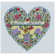 Набор для вышивания PANNA "Сердечко с любовью" 16x16 см