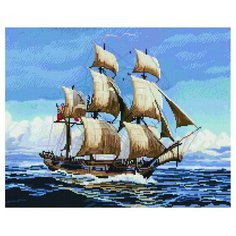 Алмазная мозаика Paintboy GF 3764 Плывущий парусник 40x50см