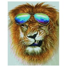 Алмазная мозаика Paintboy APK 240x50см Модный лев 40x50см