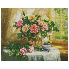 Алмазная мозаика Paintboy Original APK 59015 Натюрморт с голубикой (Сатаров Михаил) 40х50 см.