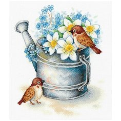 Набор для вышивания "М.П.Студия" А №06 №026 "Поклонники нарциссов" 23х27см