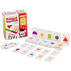 Развивающий набор-сортер «Умные коробки: Цвета и формы», по методике Монтессори Iq Zabiaka