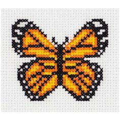 Набор для вышивания KLART "Маленькая бабочка" 9.5x9 см
