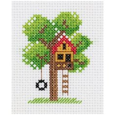 Набор для вышивания KLART "Домик на дереве" 7.5x9.5 см