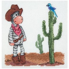 Набор для вышивания KLART "Дикий запад" 17x18 см