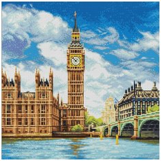 Алмазная мозаика "ФРЕЯ" Лондон. Палата лордов 40x40 см