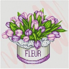 Алмазная мозаика "ФРЕЯ" Букет тюльпанов 30x30 см