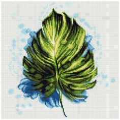 Алмазная мозаика "ФРЕЯ" Экзотический лист 30x30 см