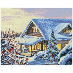 Алмазная мозаика "фрея" Зимний пейзаж 40x50 см