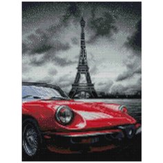 Алмазная мозаика "фрея" Ночной Париж 40x30 см