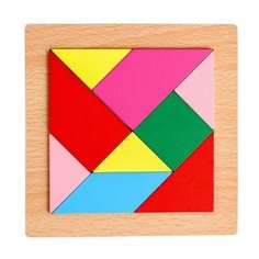 Головоломка "Строй фигуры и узоры", квадрат Лесная мастерская
