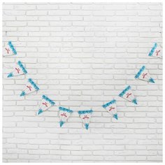 Гирлянда "Фламинго" 3 метра, цвет голубой Сима ленд