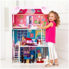 Кукольный домик Paremo "Вдохновение", (16 предметов мебели, 2 лестницы)