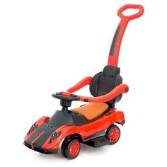 Толокар - каталка "Купе", с родительской ручкой, свет, звук, цвет красный 5698024 Сима ленд