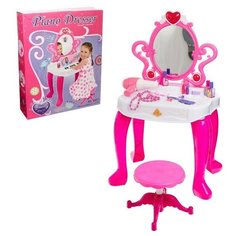 Игровой набор "Столик модницы с пианино", со стульчиком, со звуковыми эффектами 4446977 Сима ленд