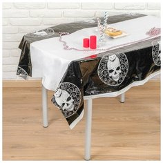 Скатерть "Череп" 108х180 см 4309520 Страна Карнавалия