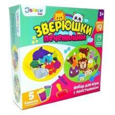 Пластилин ЭВРИКИ Зверюшки-печенюшки (3017102)