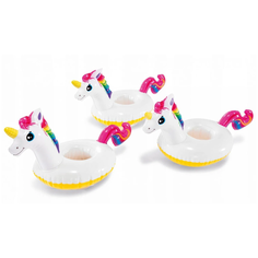 Набор держателей для напитков «Единорог» 57506 белый Intex