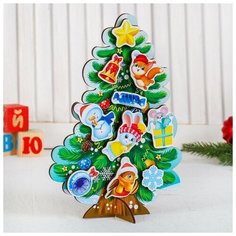 Головоломка. Липучки "Наряди ёлочку" 4276003 Лесная мастерская