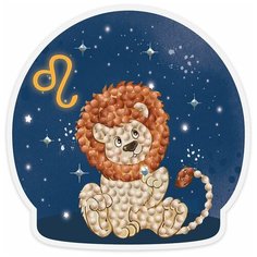 Алмазная мозаика ФРЕЯ магнит "Знаки зодиака. Лев" 9 x 9 см