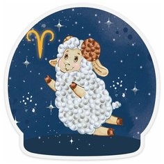 Алмазная мозаика ФРЕЯ магнит "Знаки зодиака. Овен" 9 x 9 см