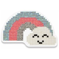 Алмазная мозаика ФРЕЯ магнит "Радуга" 5.5 x 8.5 см