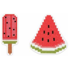 Алмазная мозаика ФРЕЯ магнит "Эскимо" 7.5 x 3 см