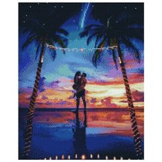 Алмазная мозаика Paintboy Рандеву в тропиках 40х50 см