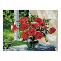 Алмазная мозаика Paintboy Маки (Сатаров Михаил) 30х40 см