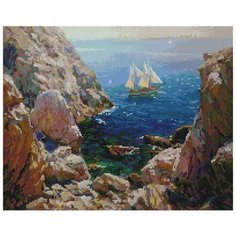 Алмазная мозаика Paintboy Над Бухтой 40х50 см