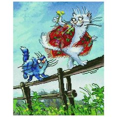 Алмазная мозаика Paintboy Догони кошечку 40х50 см