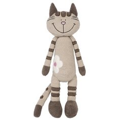 Мягкая игрушка Maxitoys Кот Полосатик с цветочком 33 см