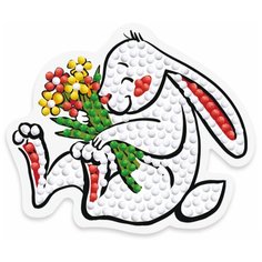 Алмазная мозаика ФРЕЯ магнит "Кролик" 7.5 x 8.5 см