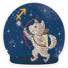 Алмазная мозаика ФРЕЯ магнит "Знаки зодиака. Стрелец" 9 x 9 см