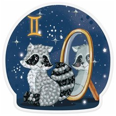 Алмазная мозаика ФРЕЯ магнит "Знаки зодиака. Близнецы" 9 x 9 см