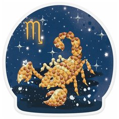 Алмазная мозаика ФРЕЯ магнит "Знаки зодиака. Скорпион" 9 x 9 см
