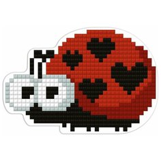 Алмазная мозаика ФРЕЯ магнит "Божья коровка" 6 x 8.5 см