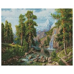 Алмазная мозаика Paintboy Пейзаж с водопадом (Потапов Виталий) 40х50 см