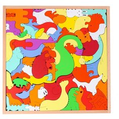 Игрушка развивающая тетрис «Сложи животных» 30х30х1,5 см Сима ленд