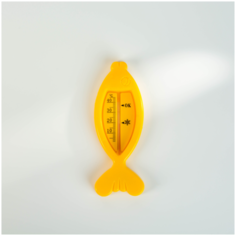Термометр для ванной "Рыбка", цвет желтый