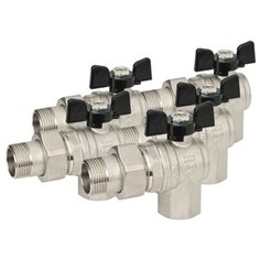 Кран угловой с американкой 1/2 Bugatti (набор из 5 штук)