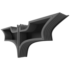 Полка настенная Бетмэн Летучая Мышь 140*50см. Eureka Muebles